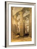 Hall of Columns, Karnak, from Egypt and Nubia, Vol.1-David Roberts-Framed Giclee Print
