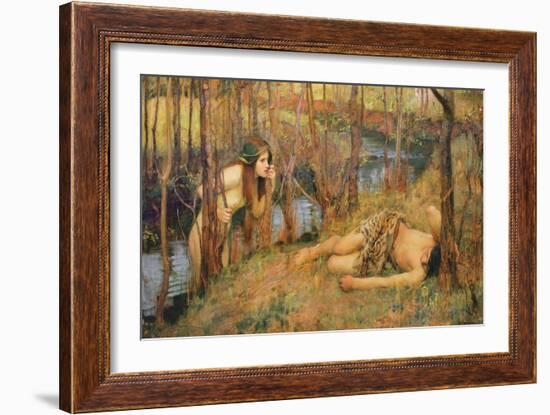 The Naiad, 1893 (Hylas with a Nymph)-John William Waterhouse-Framed Giclee Print