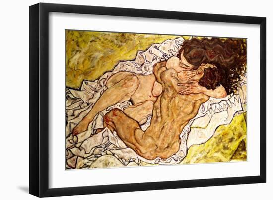 The Embrace, 1917-Egon Schiele-Framed Giclee Print