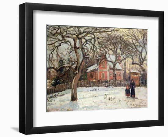 Chestnut Trees at Louveciennes, circa 1871-2-Camille Pissarro-Framed Giclee Print