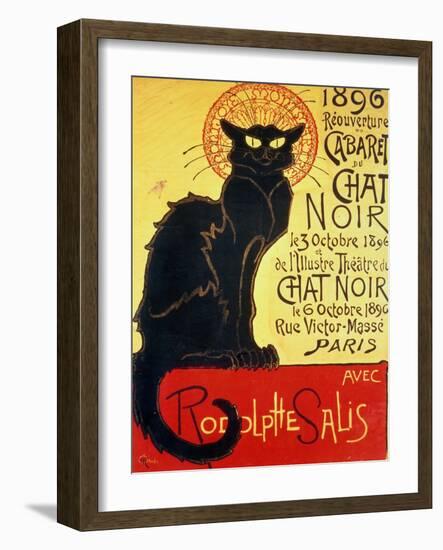 Tournee Du Chat Noir, 1896 - The Black Cat Cabaret-Théophile Alexandre Steinlen-Framed Giclee Print