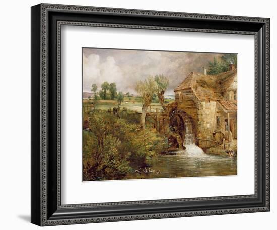 Mill at Gillingham, Dorset, 1825-26-John Constable-Framed Giclee Print