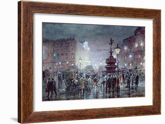 Piccadilly Circus at Night, 1911-Thomas Prytherch-Framed Giclee Print