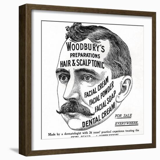 Advertisement for 'Woodbury's Preparations', 1910s-English School-Framed Giclee Print