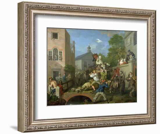 The Election IV Chairing the Member, 1754-55-William Hogarth-Framed Giclee Print