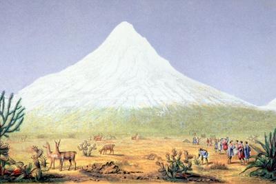 T.1607 Chimborazo, from 'Views of Nature', Pub. C.1850