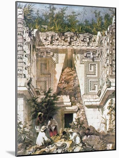 Palace of the Governors, Uxmal, Yucatan, Mexico, 1844-Frederick Catherwood-Mounted Giclee Print