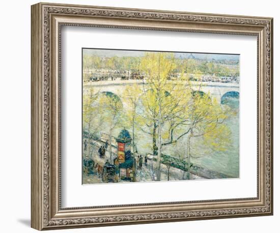 Pont Royal, Paris, 1897-Childe Hassam-Framed Giclee Print