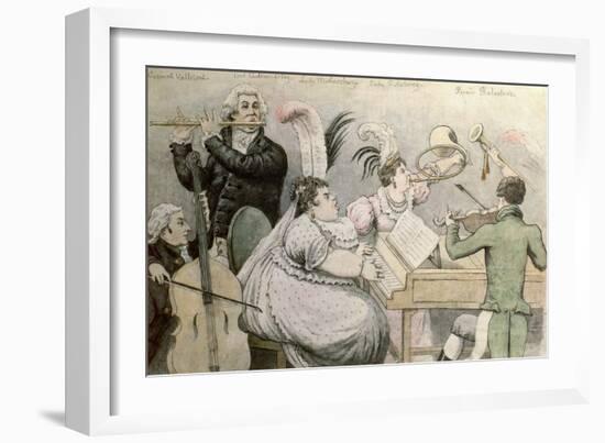 Musical Party-Thomas Rowlandson-Framed Giclee Print