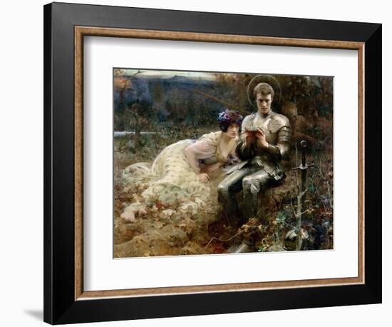 The Temptation of Sir Percival, 1894-Arthur Hacker-Framed Giclee Print