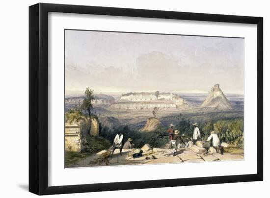 General View of Uxmal, Taken from the Archway of Las Monjas, from 'Views of Ancient Monuments in…-Frederick Catherwood-Framed Giclee Print