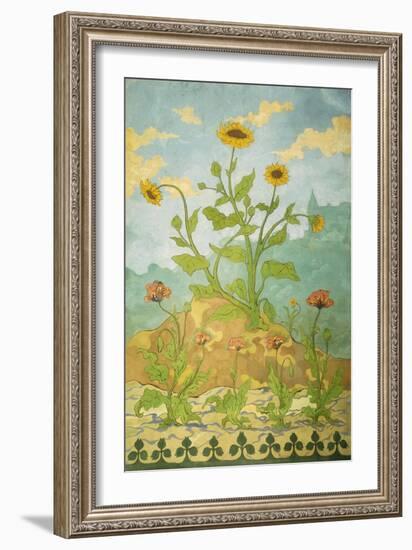 Sunflowers and Poppies; Soucis Et Pavots, 1899-Paul Ranson-Framed Giclee Print