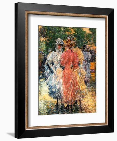 Young Women Chatting, C.1892-Childe Hassam-Framed Giclee Print