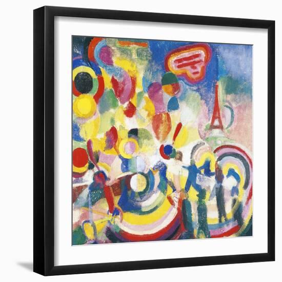 Homage to Bleriot, 1914-Robert Delaunay-Framed Giclee Print