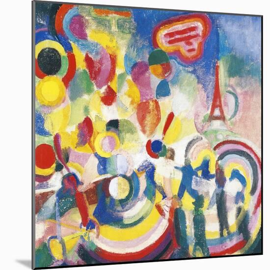 Homage to Bleriot, 1914-Robert Delaunay-Mounted Giclee Print