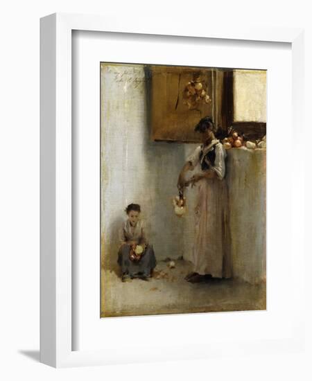 Stringing Onions, C.1882-John Singer Sargent-Framed Giclee Print