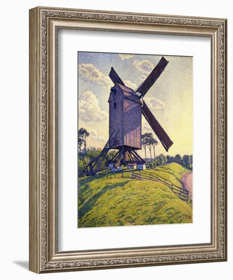 Windmill in Flanders; Moulin En Flandre, 1894-Théo van Rysselberghe-Framed Giclee Print