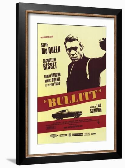 Bullitt, French Movie Poster, 1968-null-Framed Art Print