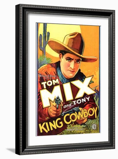 King Cowboy, 1928-null-Framed Premium Giclee Print