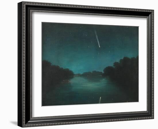 The Great Comet of 1861 as Seen from Staines Bridge, Middlesex-null-Framed Giclee Print