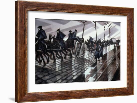 The Road to Ypres-Christopher Richard Wynne Nevinson-Framed Giclee Print