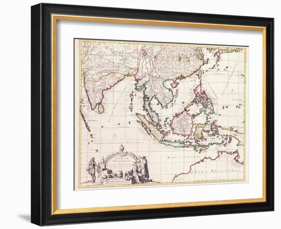 Map of India and the East Indies-Frederick de Wit-Framed Giclee Print