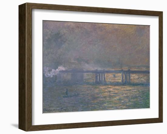 Charing Cross Bridge, 1903-Claude Monet-Framed Giclee Print