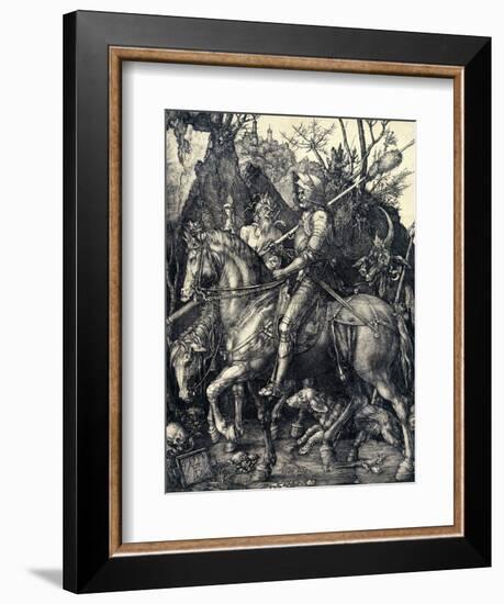 Knight, Death and the Devil, 1513-1514-Albrecht Dürer-Framed Giclee Print