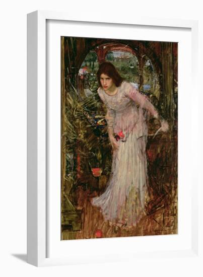 The Lady of Shalott, C.1894-John William Waterhouse-Framed Giclee Print