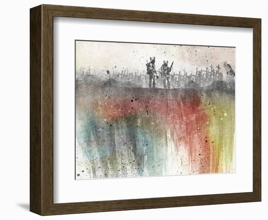 War Pigs Wallpaper-Alex Cherry-Framed Art Print