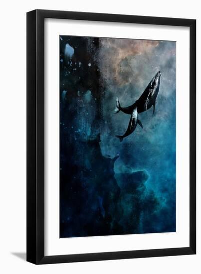 Flying Whales-Alex Cherry-Framed Art Print