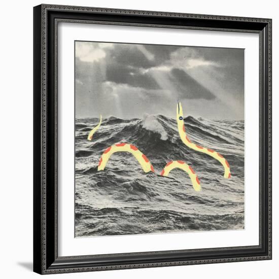 Suspicious Snake-Danielle Kroll-Framed Giclee Print