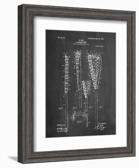 Lacrosse Stick Patent-null-Framed Art Print