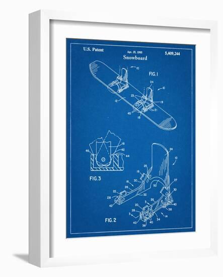 Snowboard Patent-null-Framed Art Print