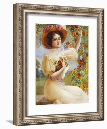 A Summer Beauty, 1909-Emile Vernon-Framed Giclee Print