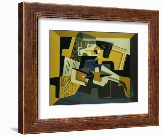 A Violin and Glass, 1918-Juan Gris-Framed Giclee Print