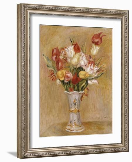 Tulipes-Pierre-Auguste Renoir-Framed Giclee Print