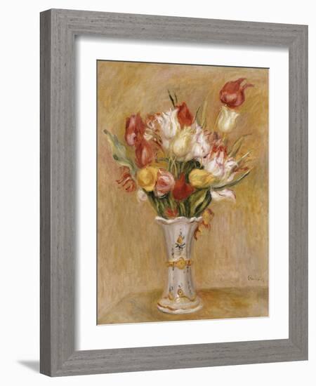 Tulipes-Pierre-Auguste Renoir-Framed Giclee Print