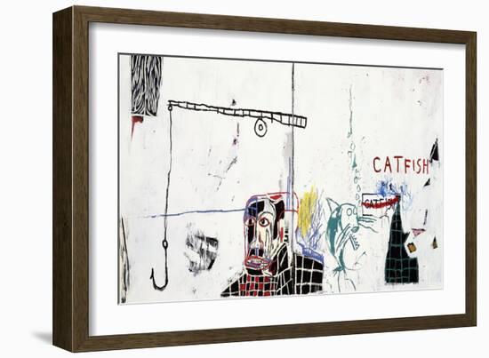 Revised Undiscovered Genius of the Mississippi Delta-Jean-Michel Basquiat-Framed Giclee Print