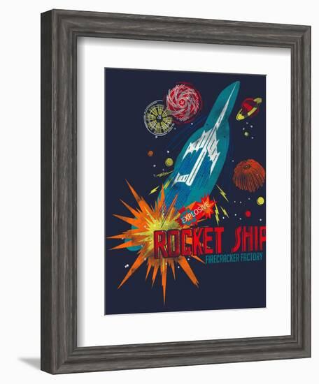 Rocket Ship-null-Framed Giclee Print