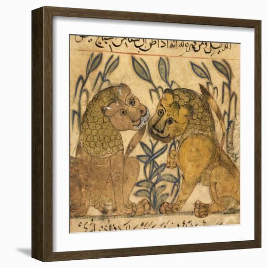 Two Lions-Aristotle ibn Bakhtishu-Framed Giclee Print