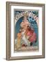 Poster Advertising 'Chocolat Ideal', 1897-Alphonse Mucha-Framed Giclee Print