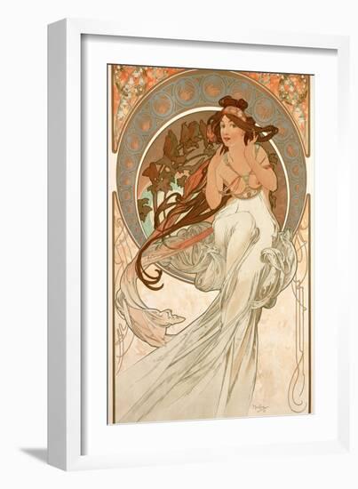 The Arts: Music, 1898-Alphonse Mucha-Framed Giclee Print