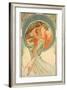 The Arts: Poetry, 1898-Alphonse Mucha-Framed Giclee Print