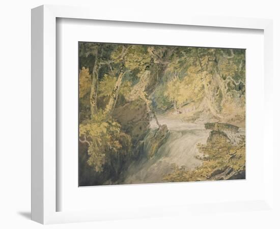 A River in Spate, C.1796-J. M. W. Turner-Framed Giclee Print