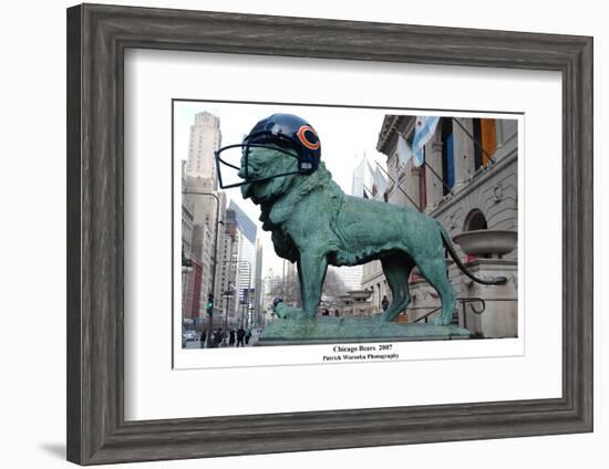 Chicago Lions In Chicago Bears Helmet-Patrick Warneka-Framed Photographic Print