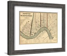 1845, New Orleans 1845, Louisiana, United States-null-Framed Giclee Print