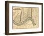1845, New Orleans 1845, Louisiana, United States-null-Framed Giclee Print