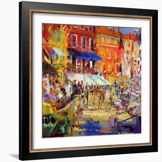 Port Promenade, Saint-Tropez-Peter Graham-Framed Giclee Print