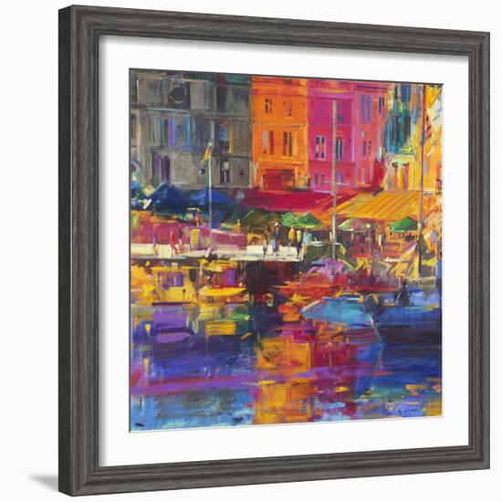 Honfleur Harbour, 2011-Peter Graham-Framed Giclee Print